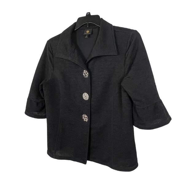 JM Collections 3/4 Sleeve Lightweight Jacket - Picture 5 of 11